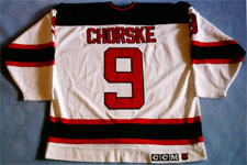 Tom Chorske 1992-93 Game Worn New Jersey Devils Jersey