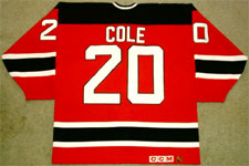 Danton Cole 1994-95 Game Worn New Jersey Devils Jersey